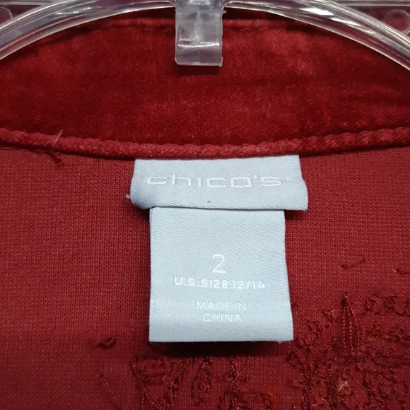 Chico's Velvet Jacket - Picture 4 of 6